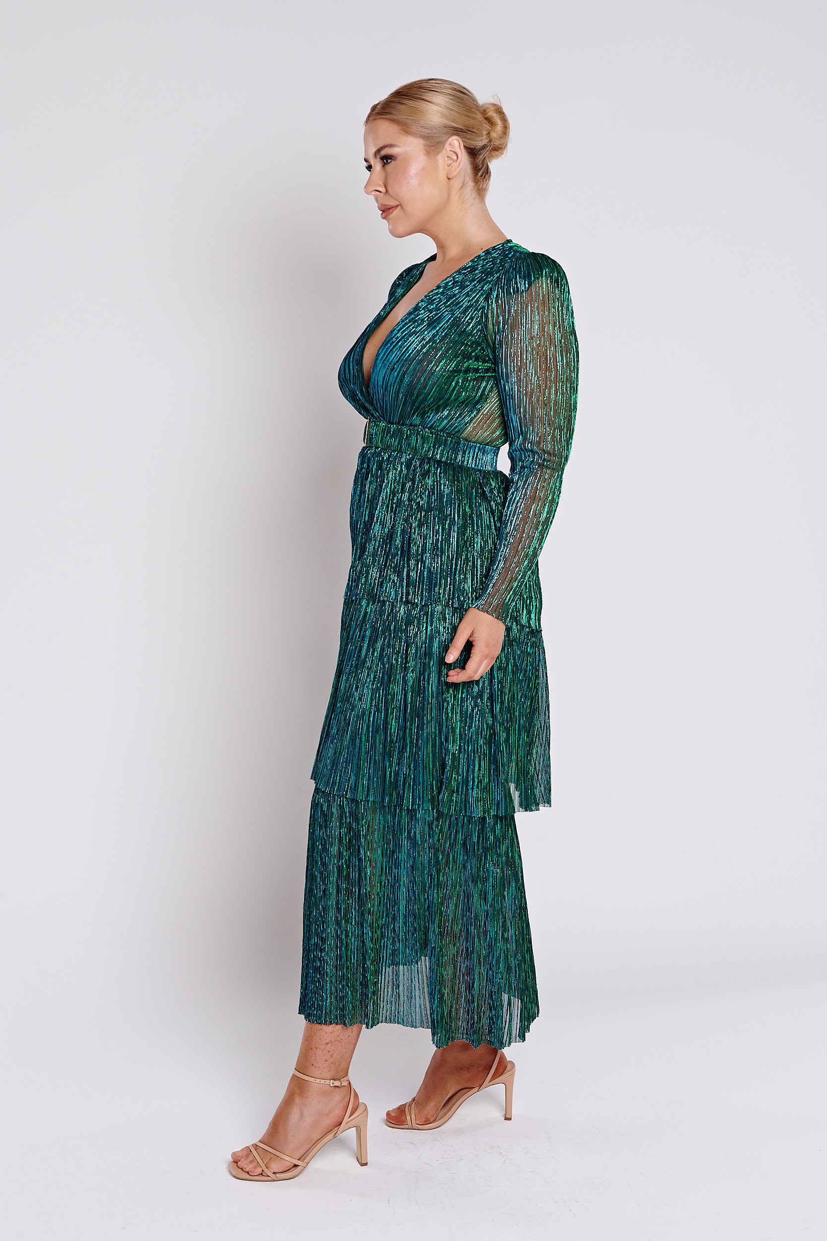 Sheike green clearance snake dress